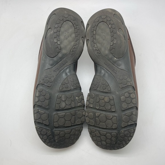 Merrell Shoes Mens 15 Encore Slides Leather Clogs Loafers Brown Leather J95263 - Picture 9 of 10